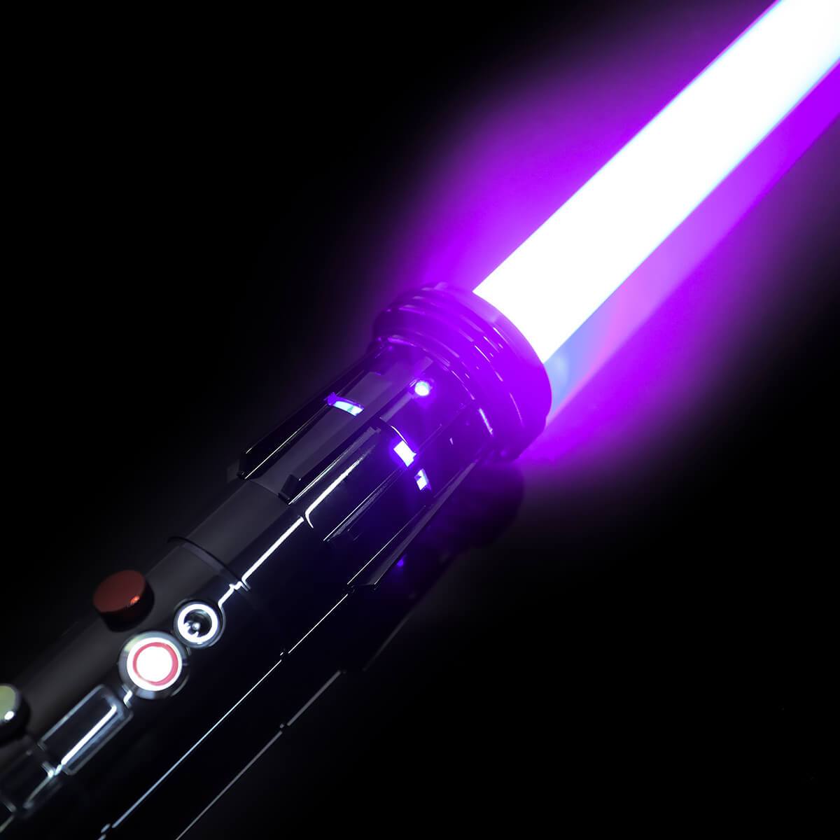 Double bladed sale purple lightsaber