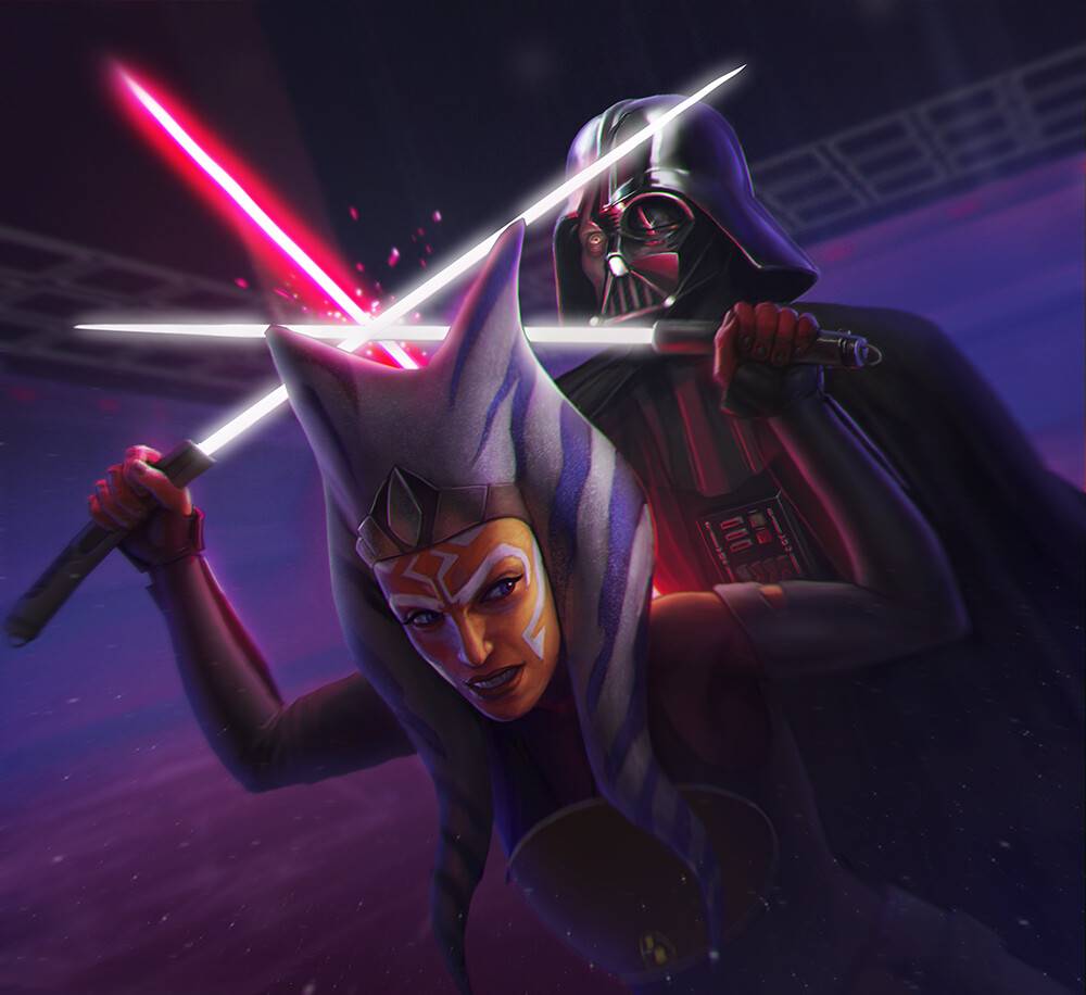 ahsoka tano vs darth vader