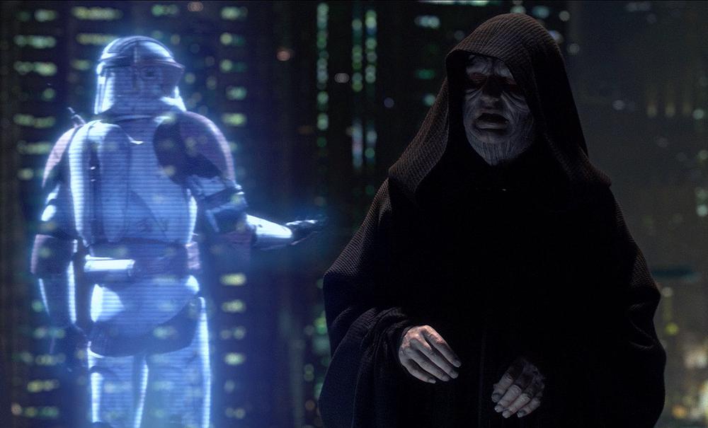 clone troopers connect with Palpatine