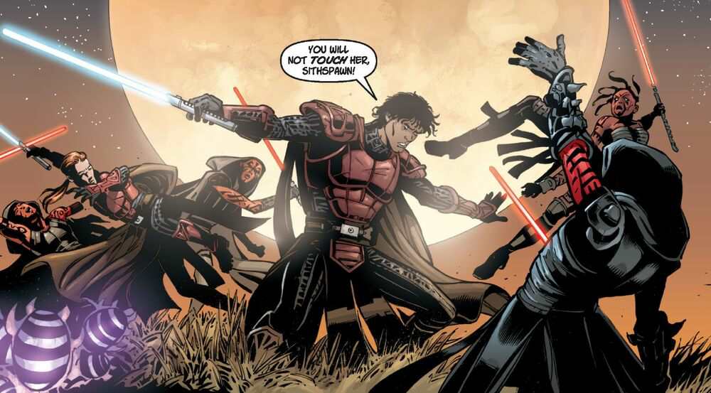 imperial knights and their white lightsabers