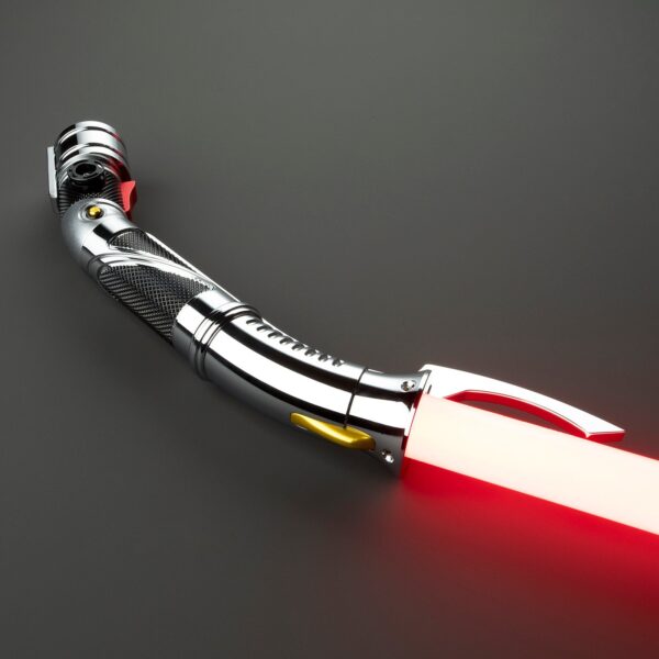 Count Dooku Curved Hilt Lightsaber - Image 2 Count Dooku Lightsaber - Xenopixel V3 / Proffie 2.2 Curved Hilt Replica