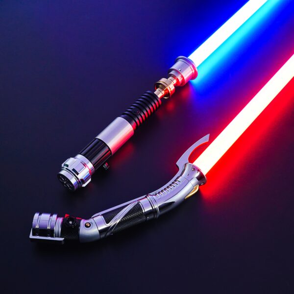 Count Dooku Curved Hilt Lightsaber - Image 1 Count Dooku Lightsaber - Xenopixel V3 / Proffie 2.2 Curved Hilt Replica
