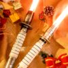 Shin Hati Lightsaber — Orange-Red Neopixel Replica, Dark Jedi Padawan | ISABER