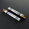 Bastila Shan Lightsaber — Double-Bladed Yellow Neopixel Replica, KOTOR Jedi Sentinel | ISABER