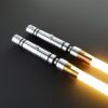 Bastila Shan Lightsaber — Double-Bladed Yellow Neopixel Replica, KOTOR Jedi Sentinel | ISABER