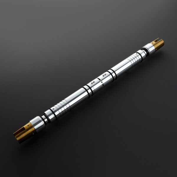 Bastila Shan Lightsaber — Double-Bladed Yellow Neopixel Replica, KOTOR Jedi Sentinel | ISABER
