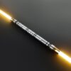 Bastila Shan Lightsaber — Double-Bladed Yellow Neopixel Replica, KOTOR Jedi Sentinel | ISABER