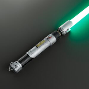 Sabine Wren Lightsaber — Weathered Green Blade Neopixel Replica with Handguard | ISABER