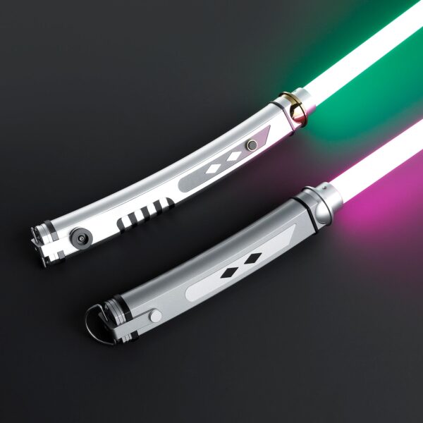 Ahsoka Tano Lightsaber — Xenopixel V3 / Proffie 2.2 Dual White Blade Replica Set | ISABER
