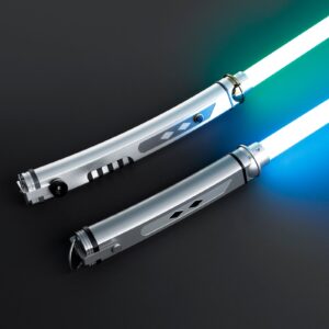 Ahsoka Tano Lightsaber — Xenopixel V3 / Proffie 2.2 Dual White Blade Replica Set | ISABER