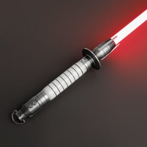 Shin Hati Lightsaber — Orange-Red Neopixel Replica, Dark Jedi Padawan | ISABER