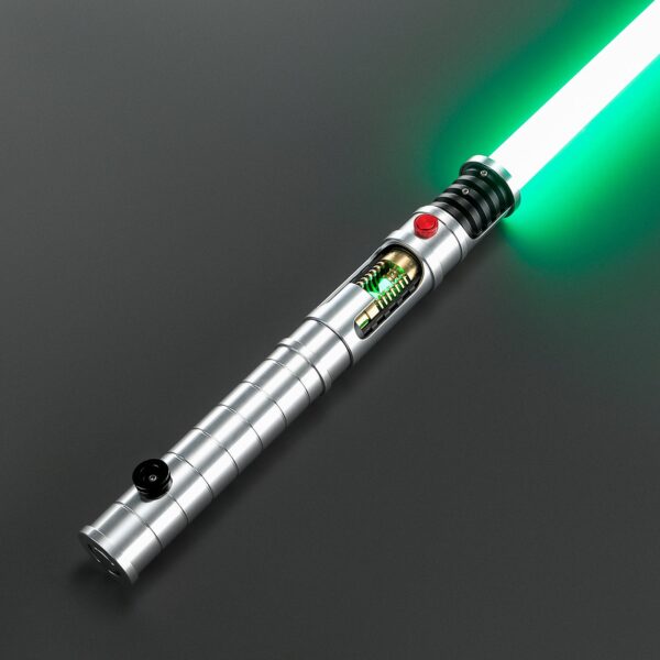Quinlan Vos Lightsaber — Crystal Chamber Green Neopixel Replica, Jedi Master of Psychometry | ISABER
