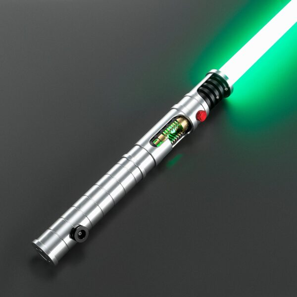 Quinlan Vos Lightsaber — Crystal Chamber Green Neopixel Replica, Jedi Master of Psychometry | ISABER