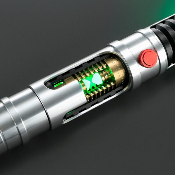 Quinlan Vos Lightsaber — Crystal Chamber Green Neopixel Replica, Jedi Master of Psychometry | ISABER