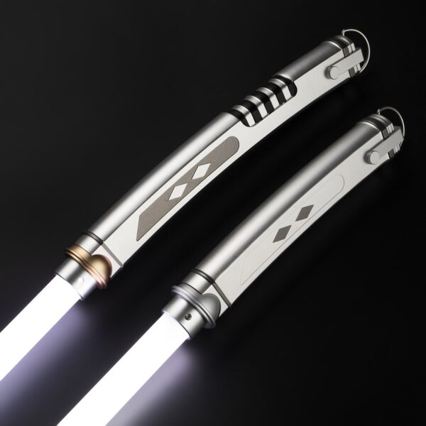 Ahsoka Tano Lightsaber — Xenopixel V3 / Proffie 2.2 Dual White Blade Replica Set | ISABER