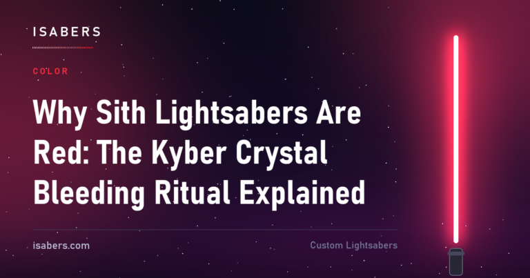 Why Sith Lightsabers Are Red: The Kyber Crystal Bleeding Ritual Explained