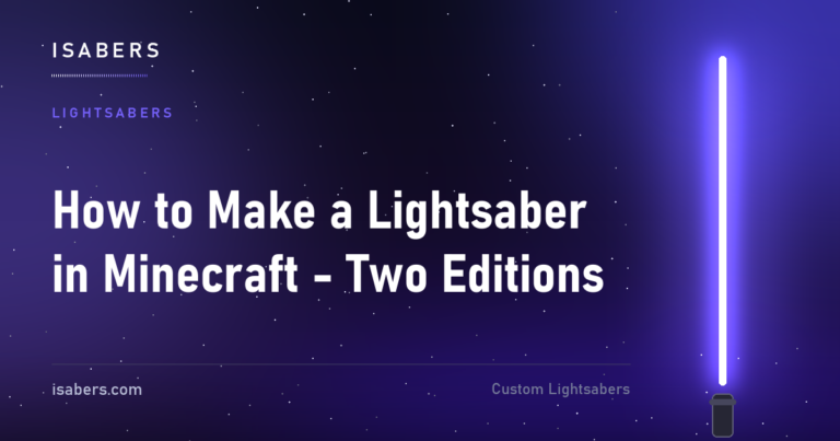 How to Make a Lightsaber in Minecraft - Two Editions