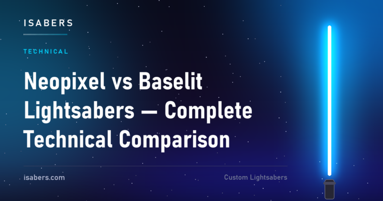 Neopixel vs Baselit Lightsabers — Complete Technical Comparison | ISABER