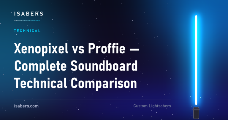 Xenopixel vs Proffie — Complete Soundboard Technical Comparison | ISABER