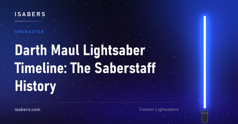 Darth Maul Lightsaber Timeline: The Saberstaff History