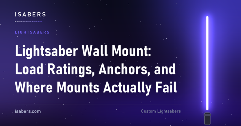Lightsaber Wall Mount: Load Ratings, Anchors, and Where Mounts Actually Fail