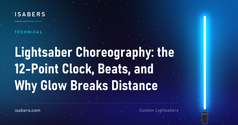 Lightsaber Choreography: the 12-Point Clock, Beats, and Why Glow Breaks Distance